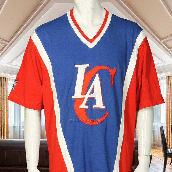 Vintage LA Clippers Champion Warm-Up Shooting Shirt Tee XXL - Picture 4 of 11